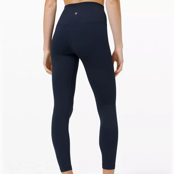 lululemon athletica Pants - Lululemon Wunder Under High-Rise Tight 25" Leggings Navy Size 8 NWT